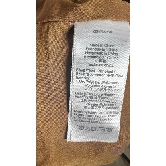 Madewell Size 6 Sophia Cami Tiered Midi Dress in Dot Brown Tie Back Zip *read* - Picture 10 of 15